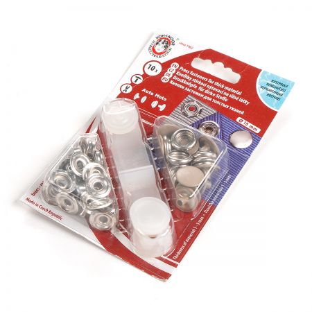 Druky kovové  6 (Ø 15mm) béžová hladký AUTO-MOTO