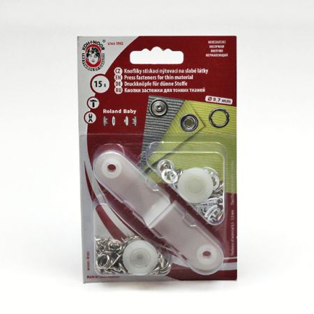 Druky ROLAND BABY bílé Ø 10mm bal 15 ks