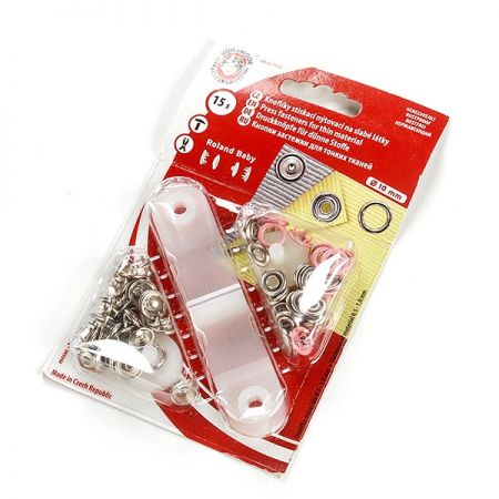 Druky ROLAND BABY růžové Ø 10mm bal 15 ks