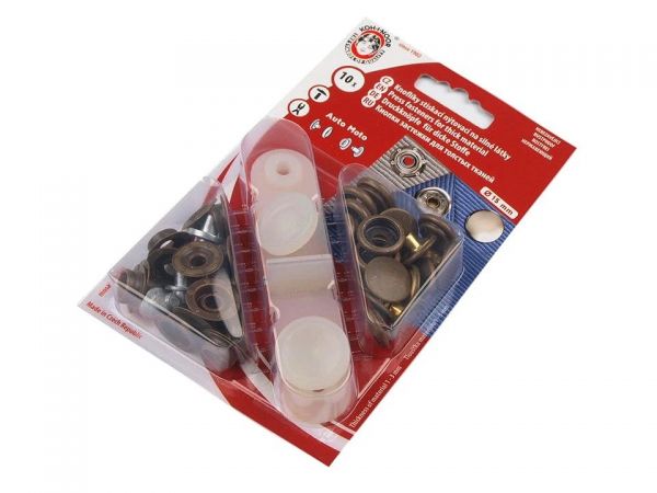 Druky kovové WUK 6/4 (Ø 15mm) staromosaz hladký