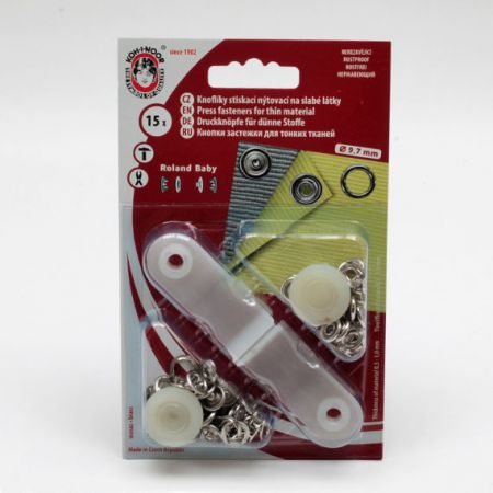 Druky ROLAND BABY Nikl Ø 10mm bal 15 ks