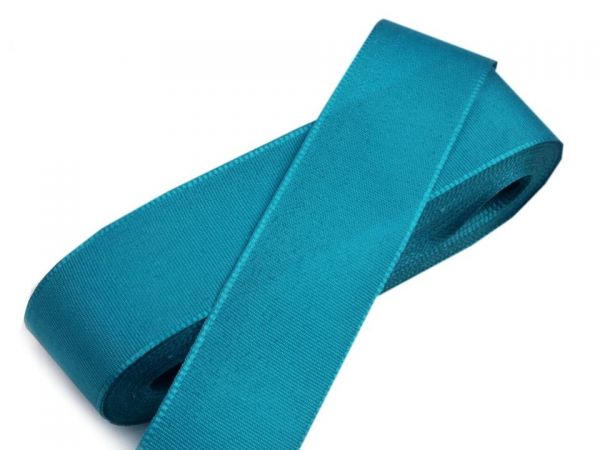 Stuha taftová šíře 15mm tyrkysová