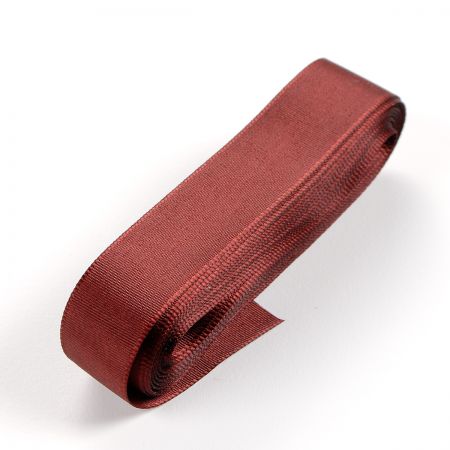 Stuha taftová šíře 20mm tmavší hnědá barva