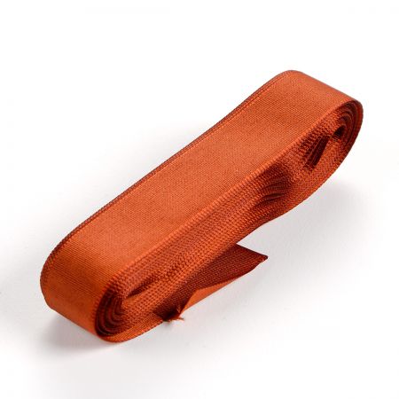 Stuha taftová šíře 20mm skořicově hnědá