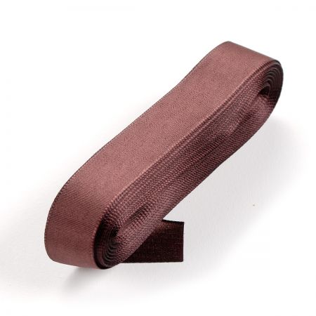 Stuha taftová šíře 20mm hnědá