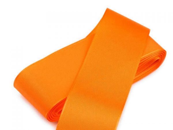 Stuha taftová šíře 52 mm oranžová