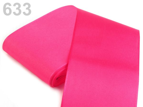 Stuha taftová šíře 72mm sytě růžová