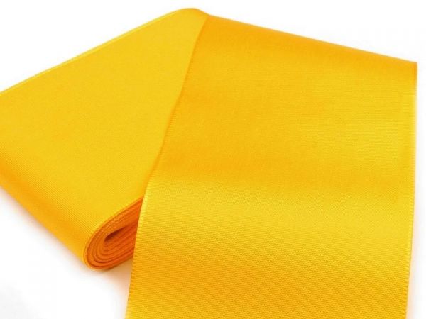 Stuha taftová šíře 10,8cm žlutá