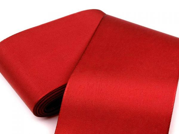 Stuha taftová šíře 10,8cm šarlatově červená