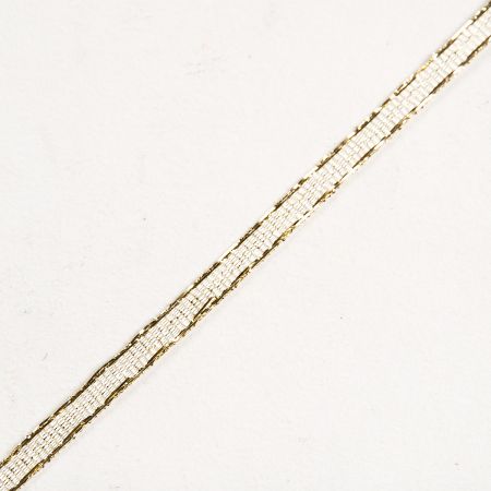 Stuha lurex zlatá šíře 3mm