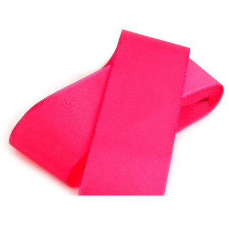 Stuha taftová šíře 40 mm sytě růžová