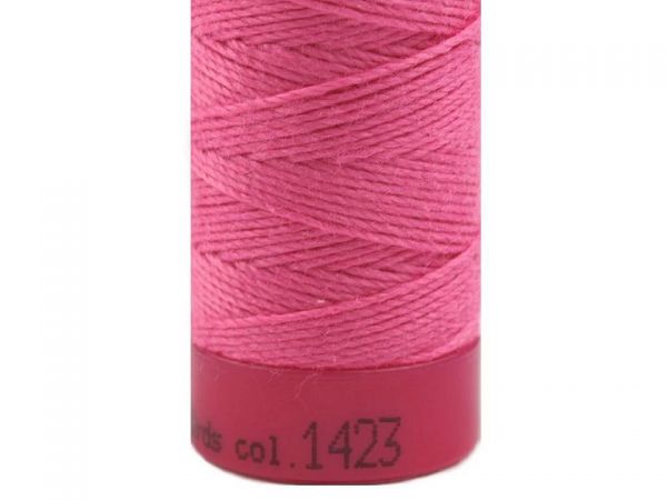 Nitě jeans 30×3 tex, 100% PES, návin 30 m, sytě růžová