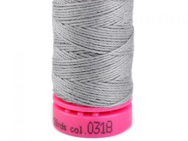 Nitě jeans 30×3 tex, 100% PES, návin 30 m, sv. šedá