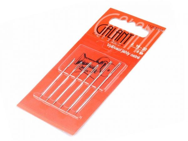 Jehly GALANT vyšívací ostré č.18-22