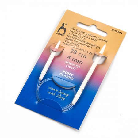 Kruhové jehlice ponožkové 28cm, vel. 4 PONY