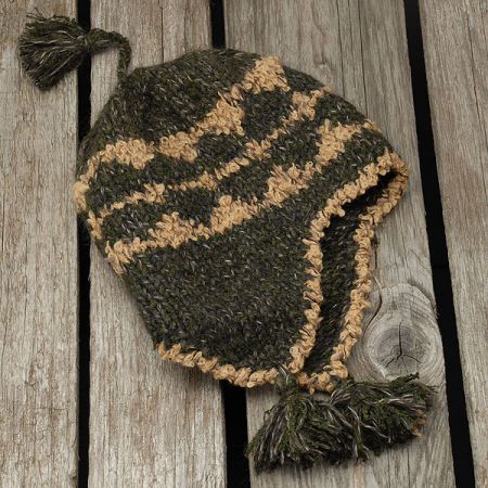 Ručně pletená čepice Marlen "helmička"