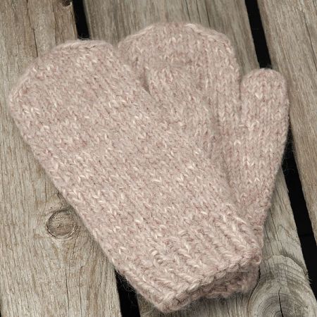 Pletené rukavice Marlen světle šedé