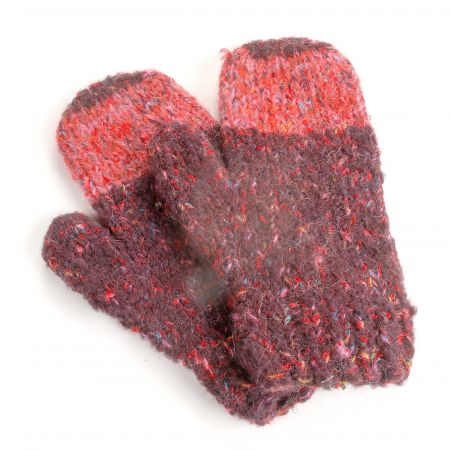 Ručně pletené rukavice MarLen červenočervené