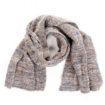 Šála pletená MarLen modrookrový melír