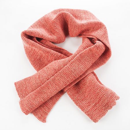 Šála pletená MarLen červenorůžový melír