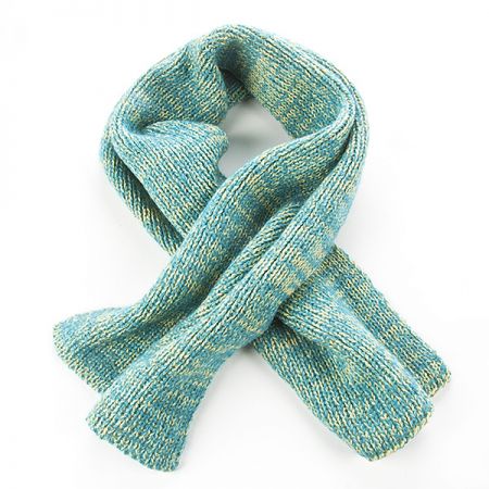 Šála pletená MarLen zelenožlutý melír