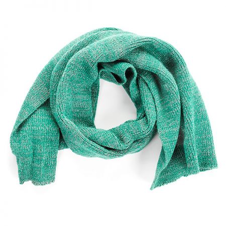 Šála pletená MarLen zelenošedý melír