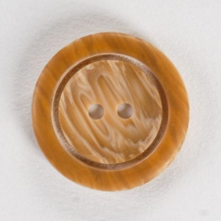 Knoflík plastový hnědý melír