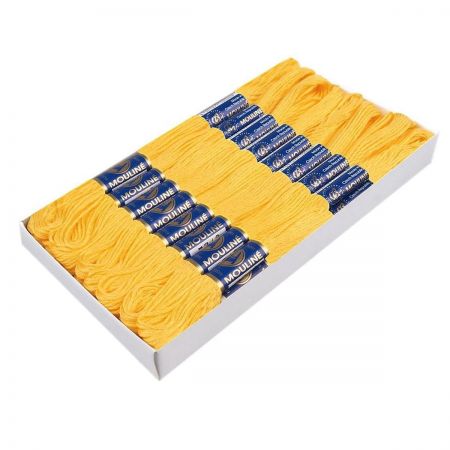 MOULINE vyšívací příze Níťárna žlutá 1142