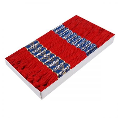 MOULINE vyšívací příze Níťárna červená 3282
