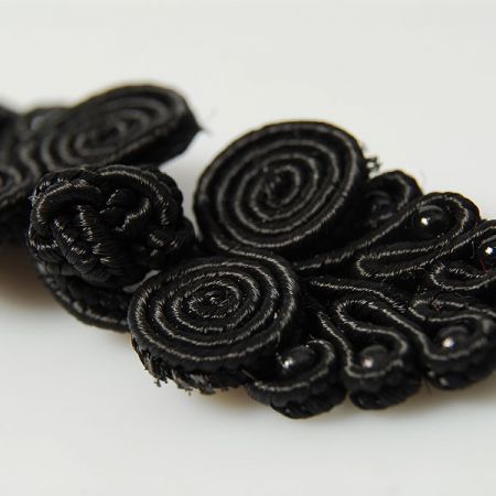 Japonské zapínání "knoflík" malé s korálky